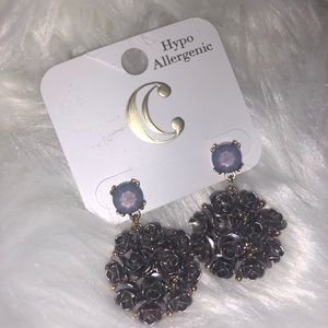 Charming Charlie‘s Purple Light Earrings, NWT